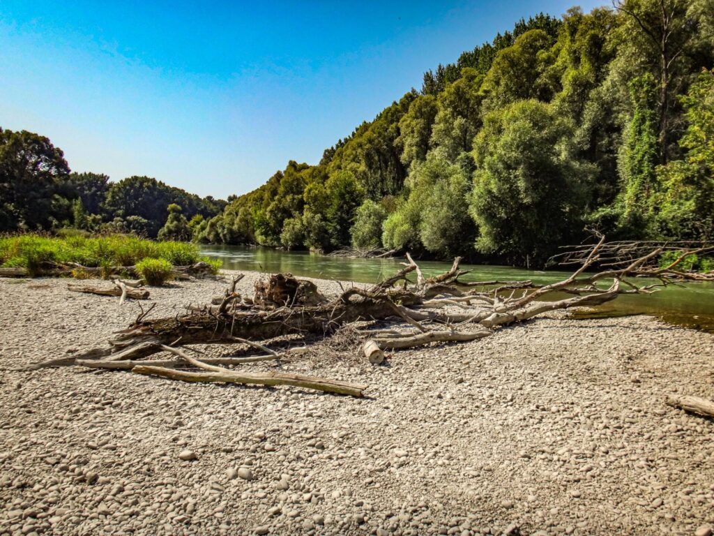 dunajske_ramená_vadvíz Pohľad na ramená dunaja na splave Vadvíz